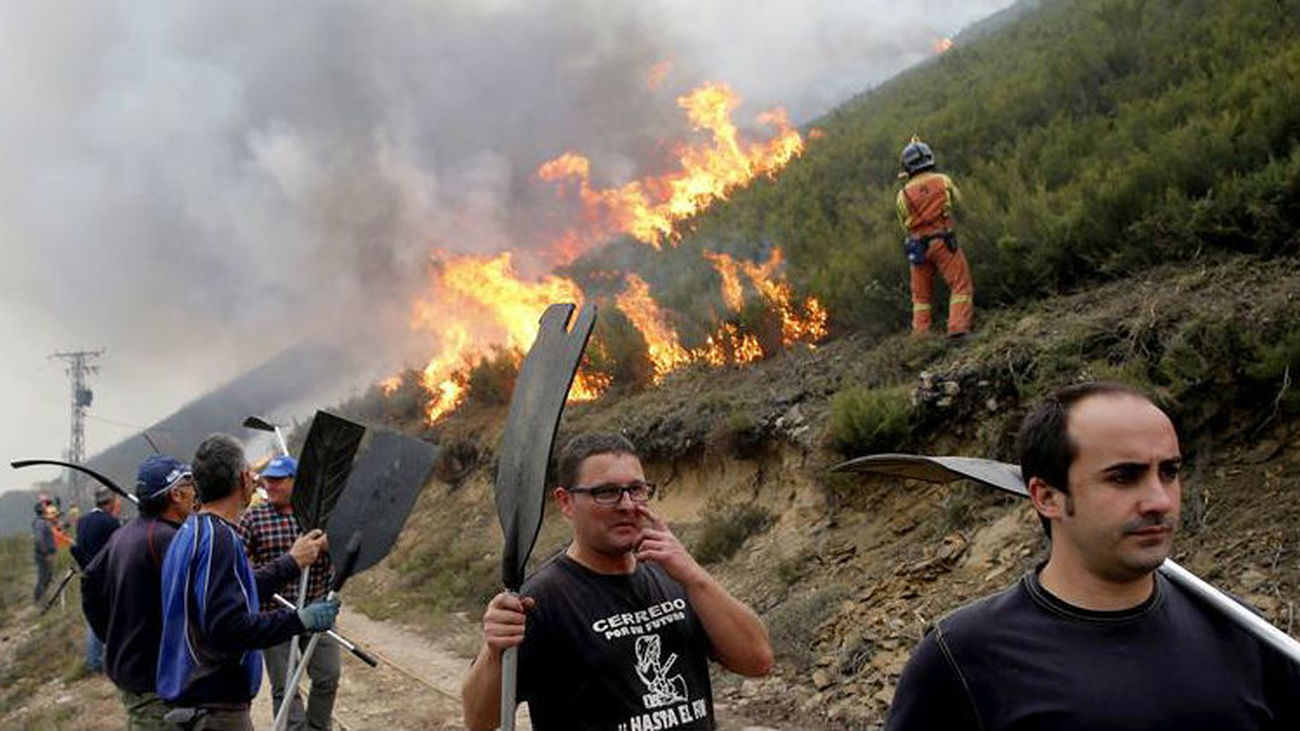 Fuego en Asturias