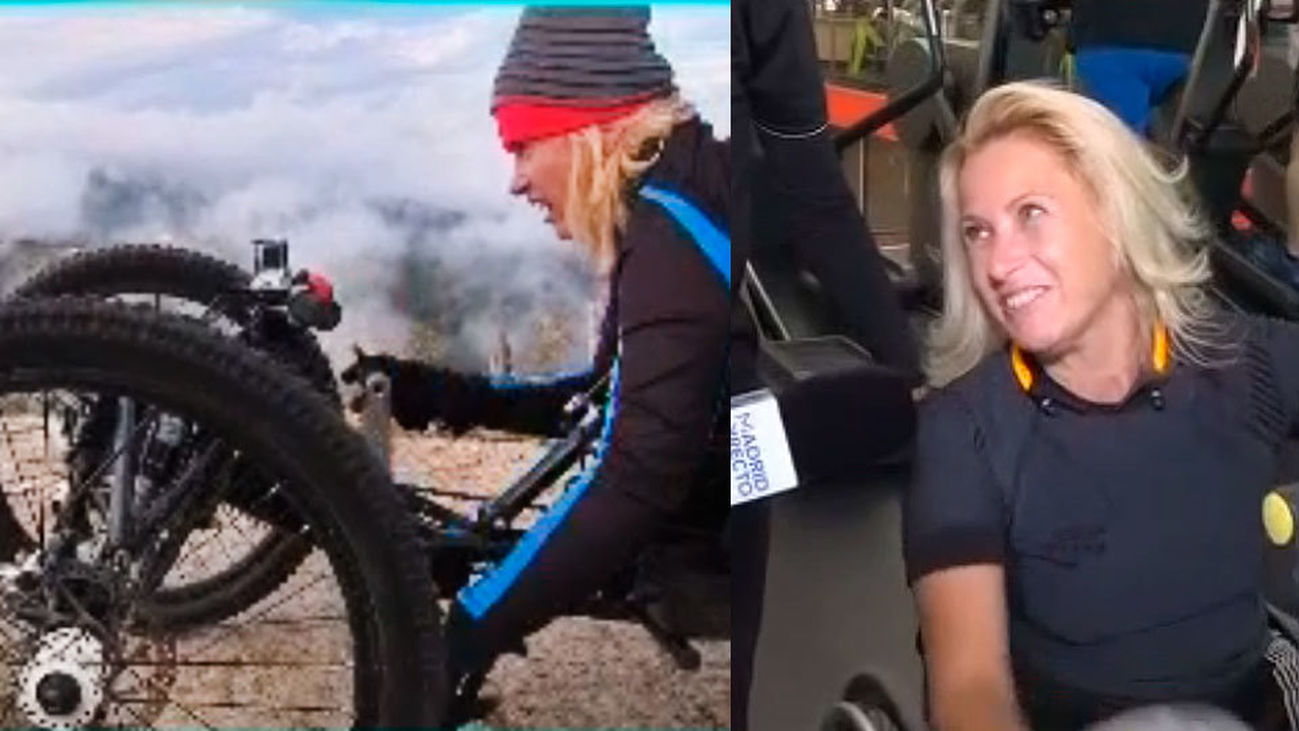 El reto de Gema Hassen-Bey, subir el Teide con su bici adaptada