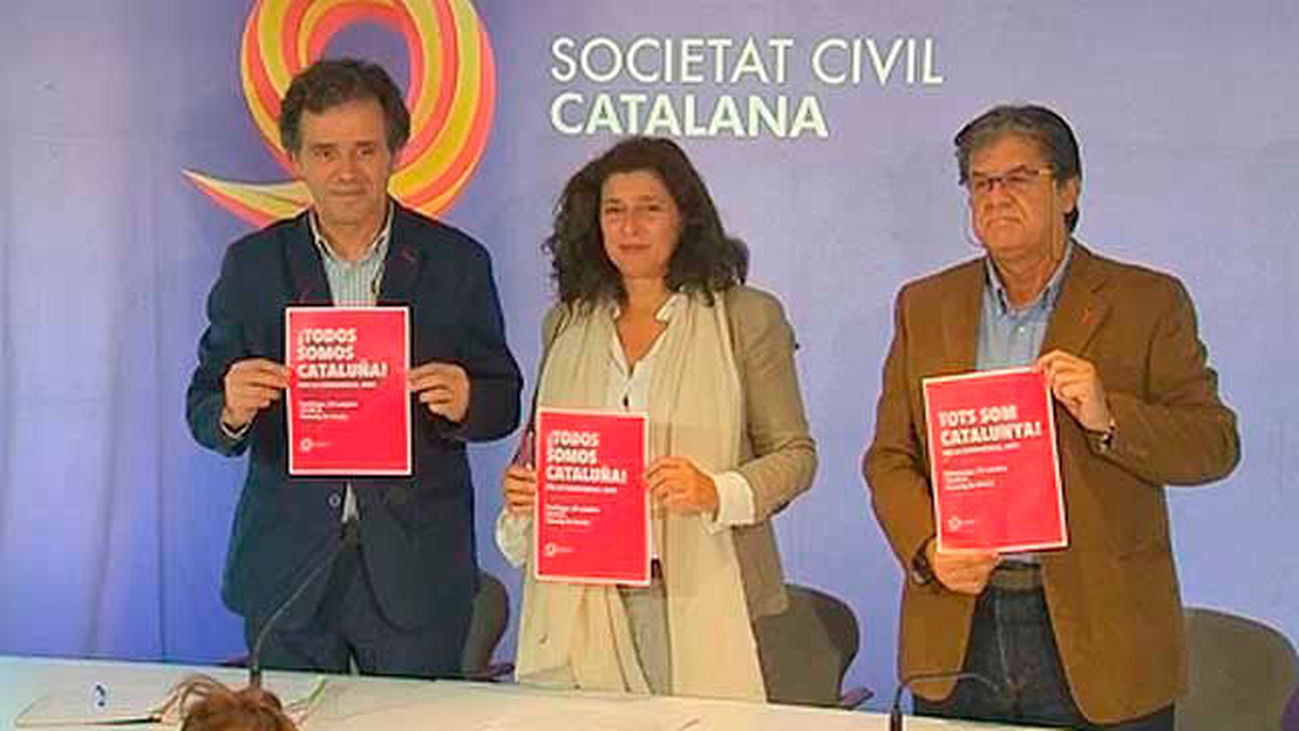 Societat Civil Catalana llama a manifestarse el domingo en Barcelona