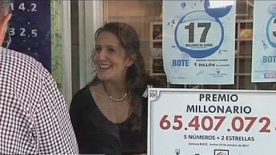 Un único acertante del euromillones recibirá más de 65 millones de euros