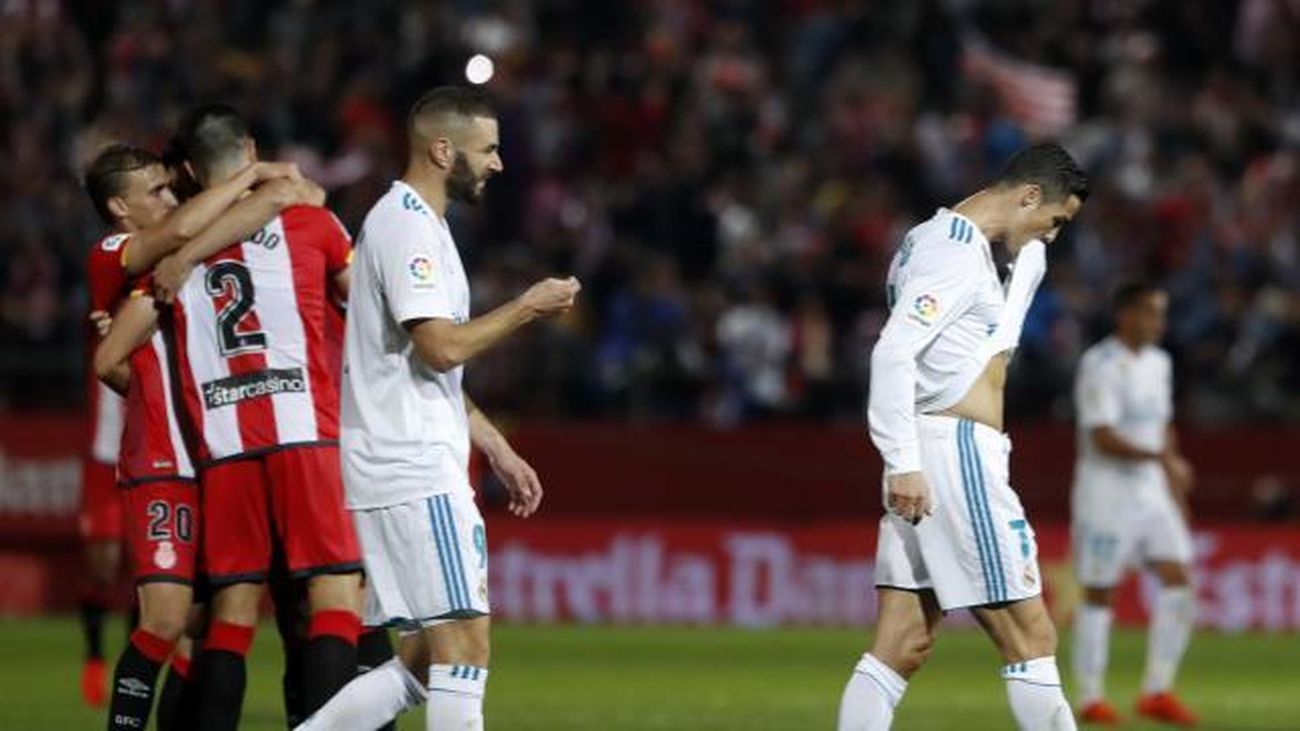 2-1. El Girona tumba a un Real Madrid desconectado y sin actitud