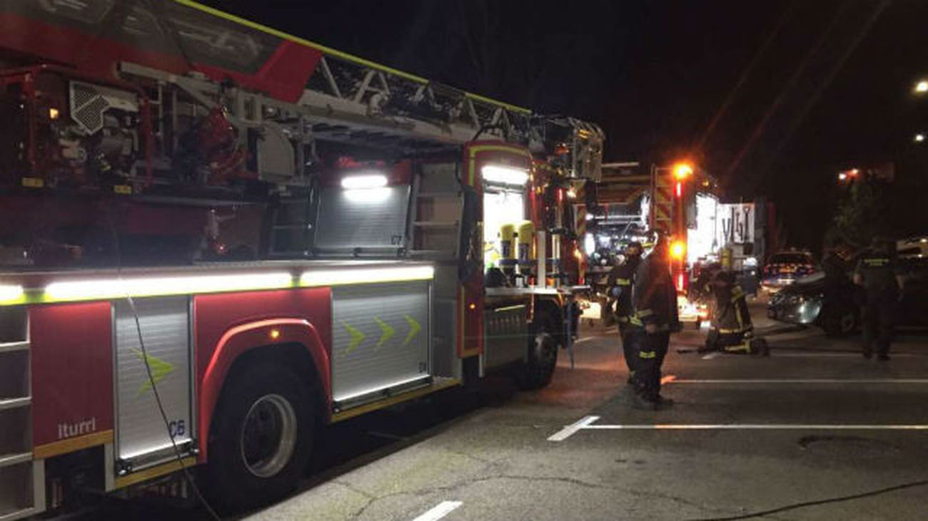 Actuación de los bomberos