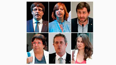 Puigdemont y cinco de sus consellers se van a Bruselas