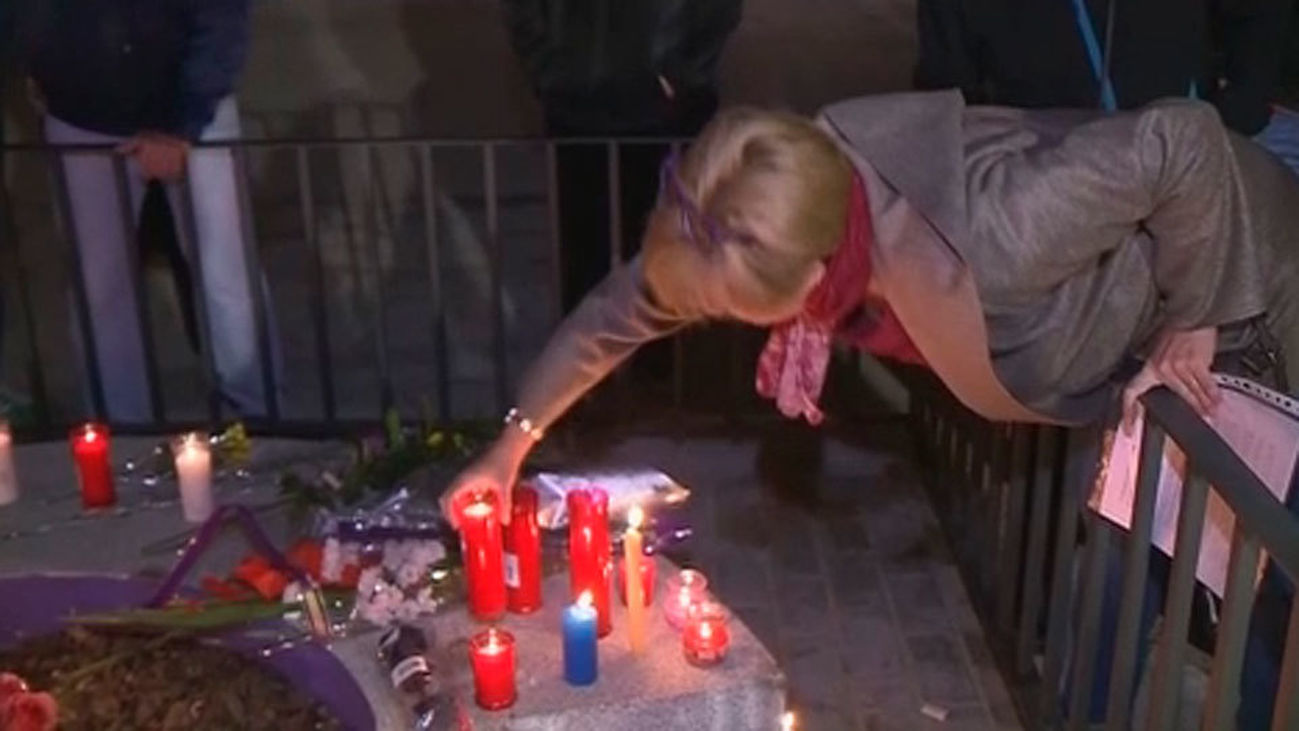 Vigilia en recuerdo de las jóvenes muertas en el Madrid Arena