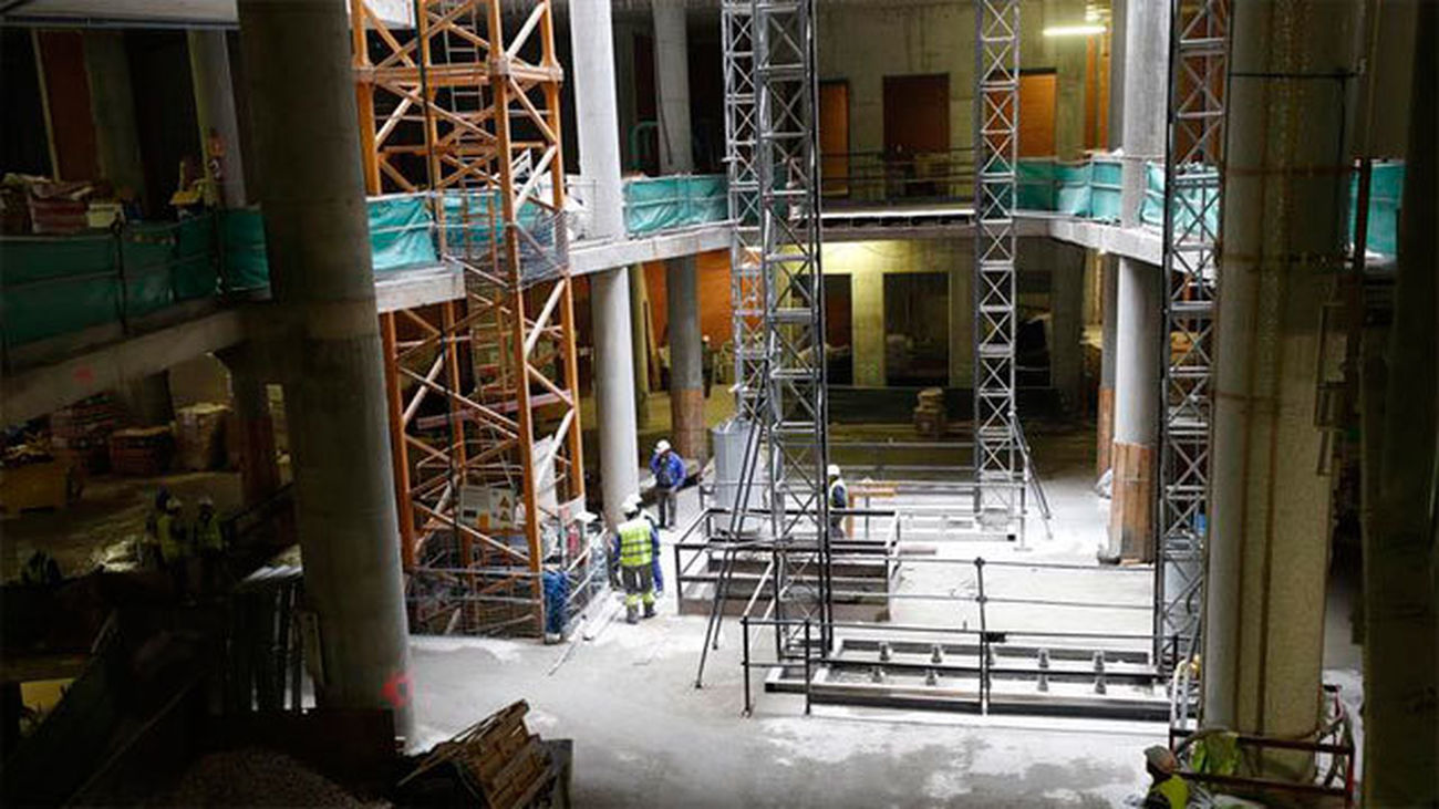 Interior en obras del nuevo Centro Canalejas, junto a la Puerta del Sol