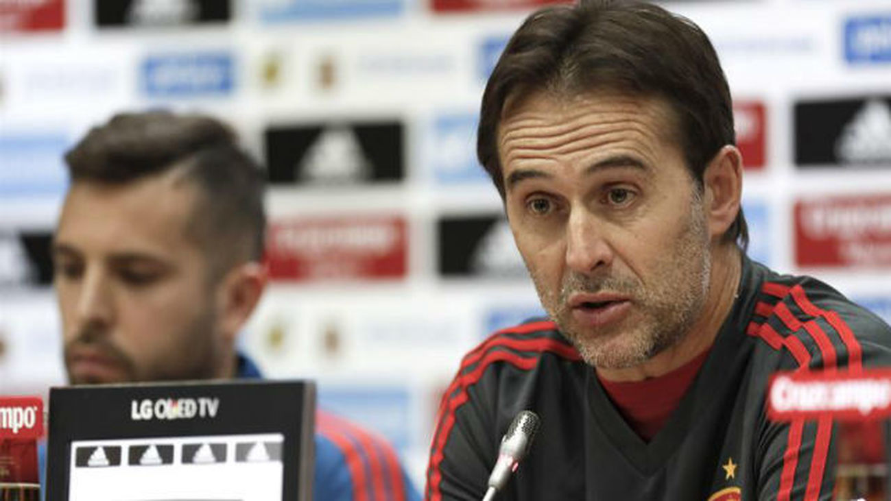 Lopetegui: "Para nosotros no existen los partidos amistosos"