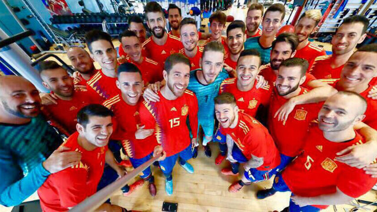 Selfie de la Selección Española