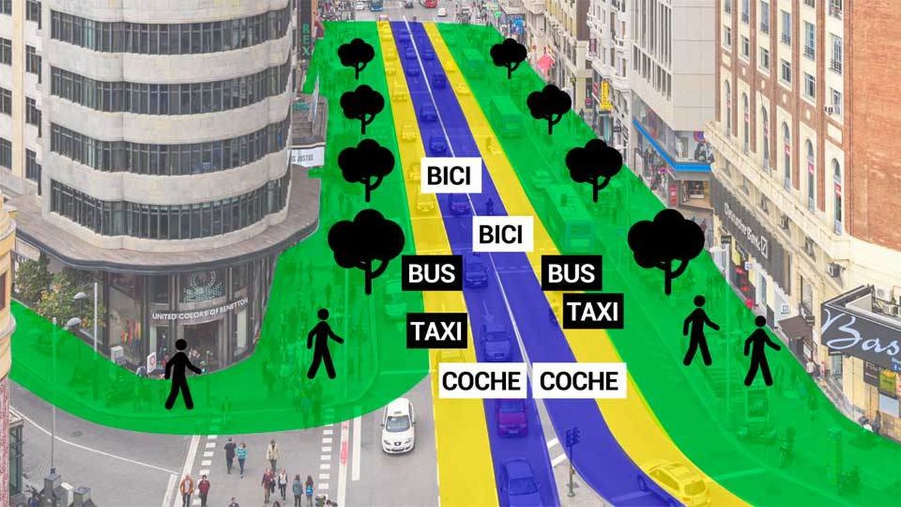 Los camiones no podrán circular por Gran Vía del 1 de diciembre al 7 de enero