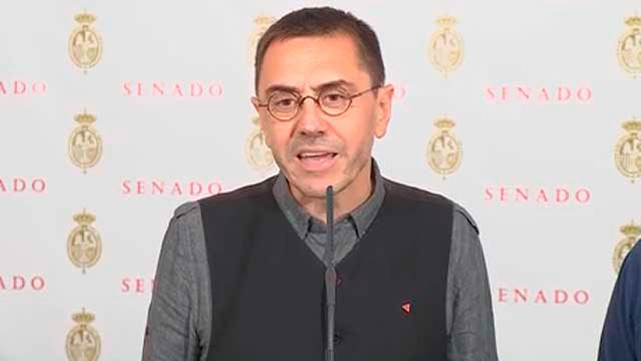 Monedero compara la comisión de financiación de partidos del Senado con "las Cortes franquistas"