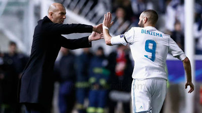 Zidane: "Sabíamos que los goles de Benzema y Cristiano iban a llegar"