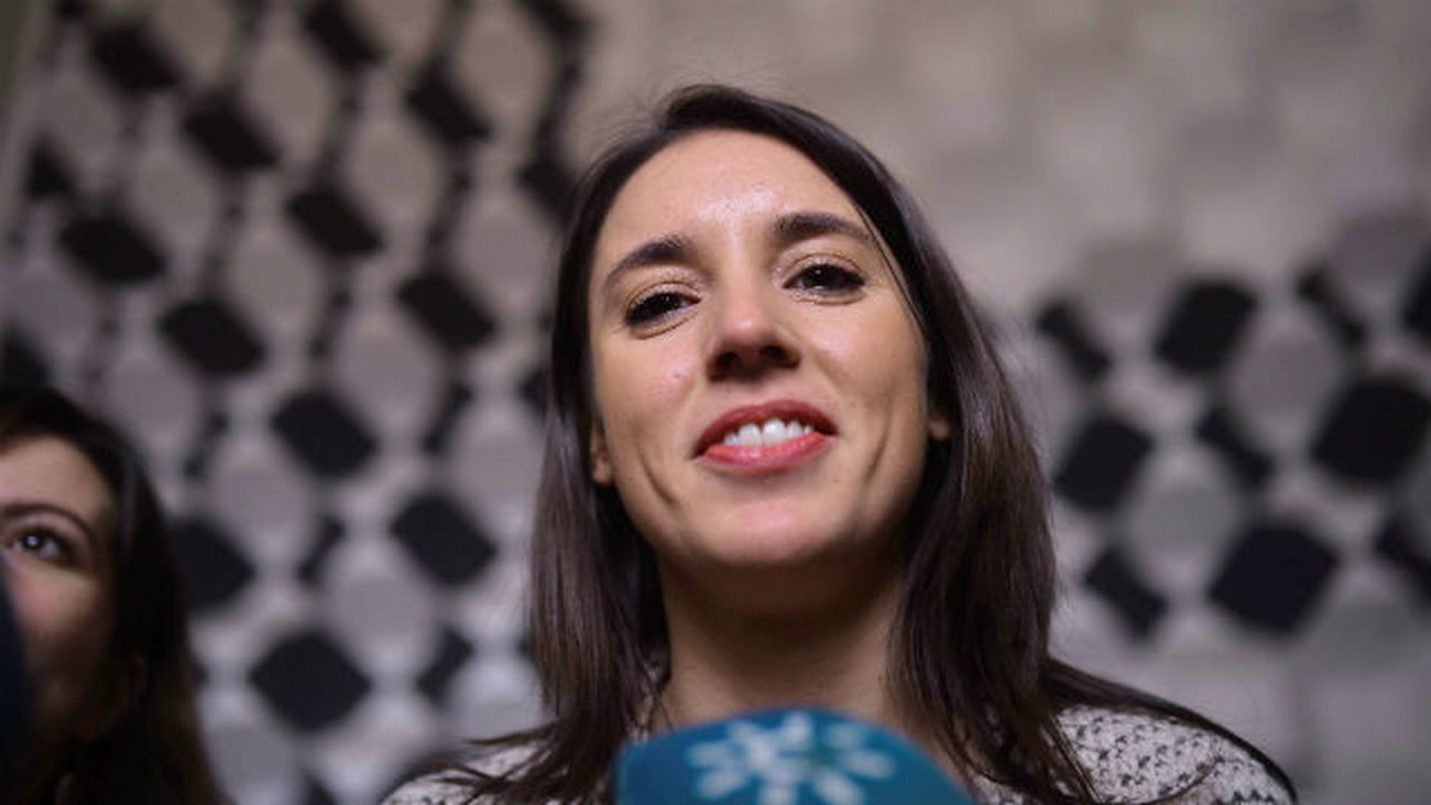 La portavoz de Podemos en el Congreso, Irene Montero