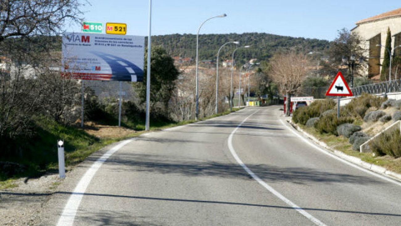 La Comunidad de Madrid repara el firme de la M-521 para mejorar la seguridad