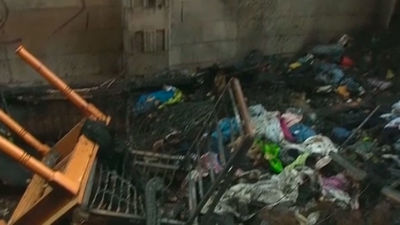 Incendio en unas chabolas aledañas a los narcopisos de Puente de Vallecas