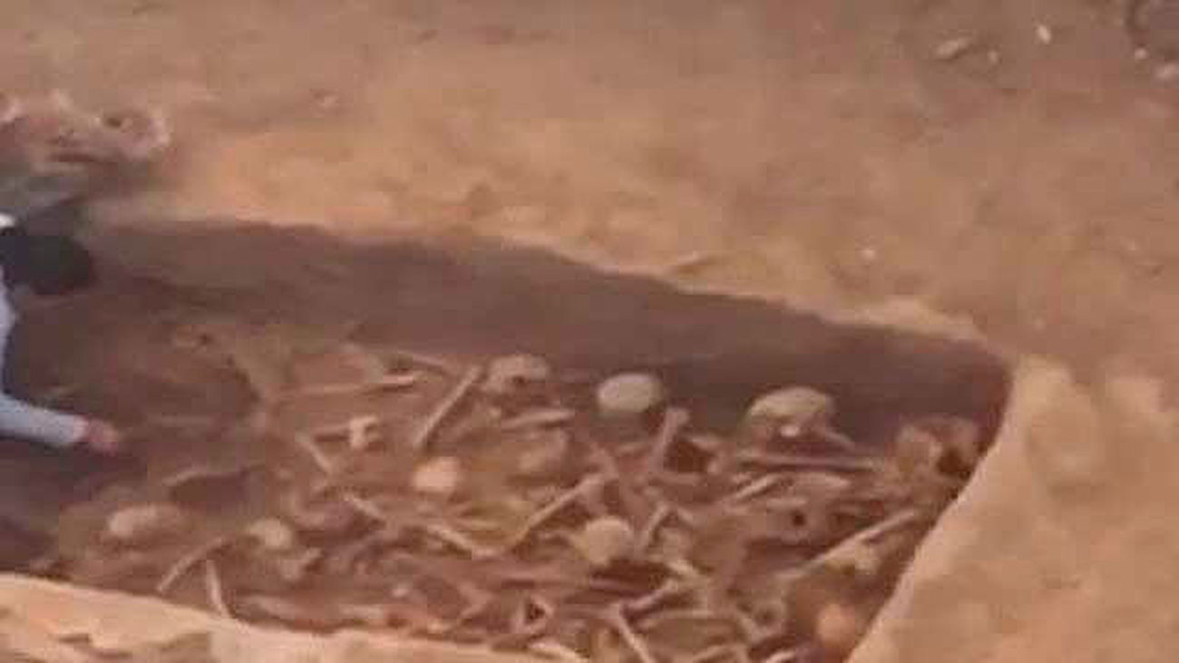 Unas obras en un solar de la calle Atocha descubren un osario del siglo XVII