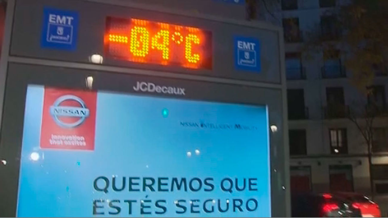 Las temperaturas bajo cero seguirán en Madrid los próximos días