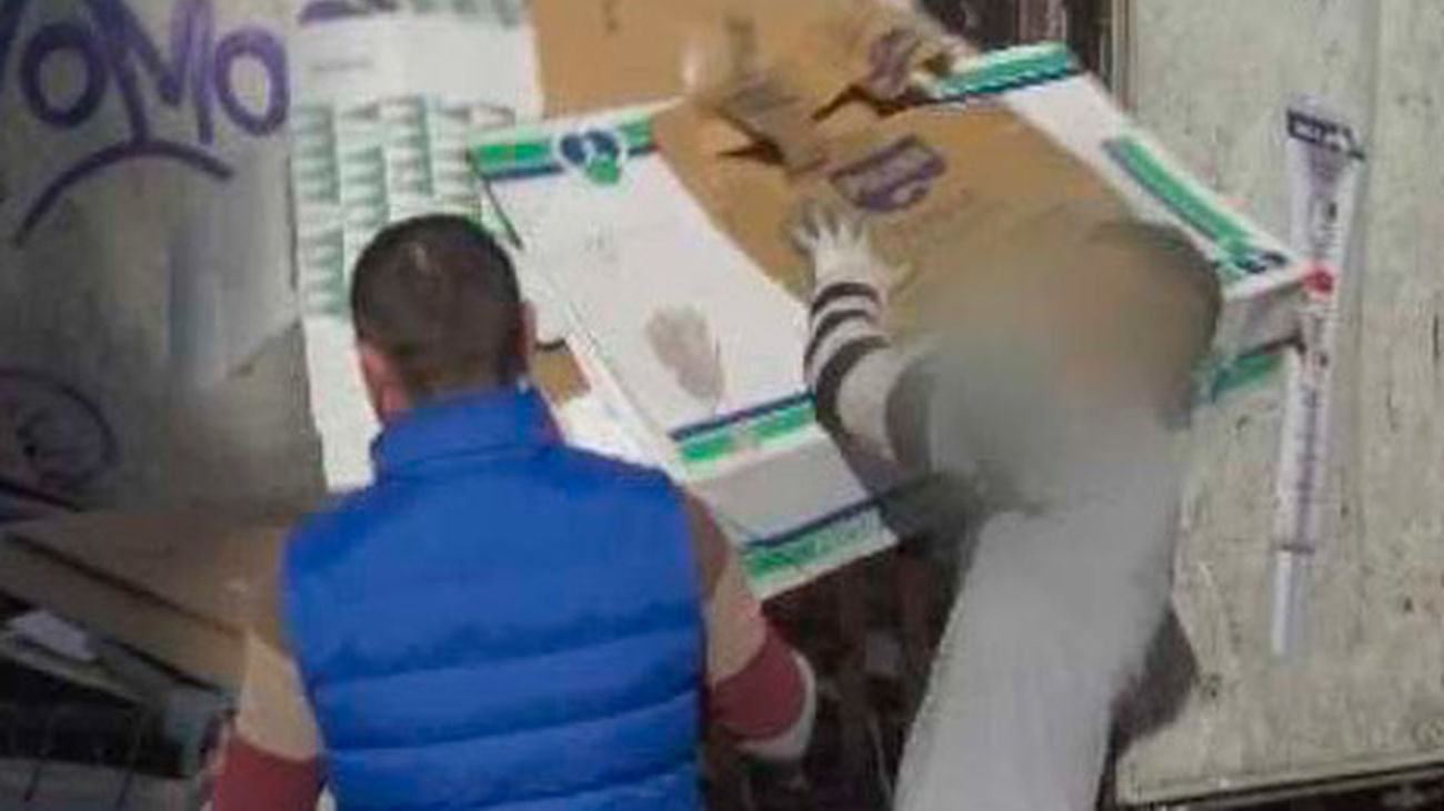 El robo del cartón, al descubierto