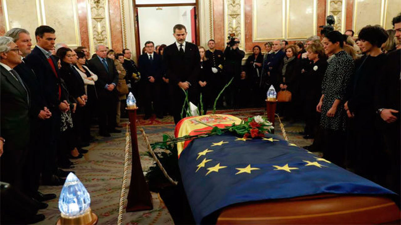 El Rey despide a Manuel Marín en el Congreso