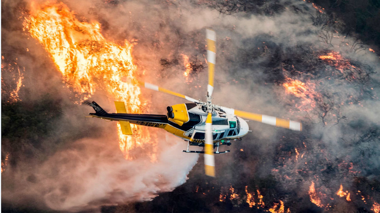 Los incendios alcanzan Los Ángeles y a las millonarias mansiones de Bel Air