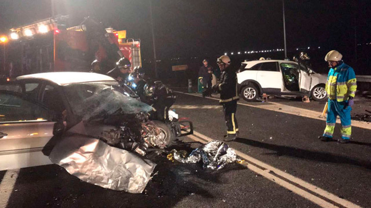 Dos fallecidos en un accidente en la M-410, en Humanes de Madrid