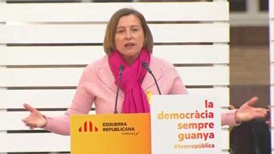 Forcadell pide el voto para ERC por ser  la única capaz "de frenar a los del 155"