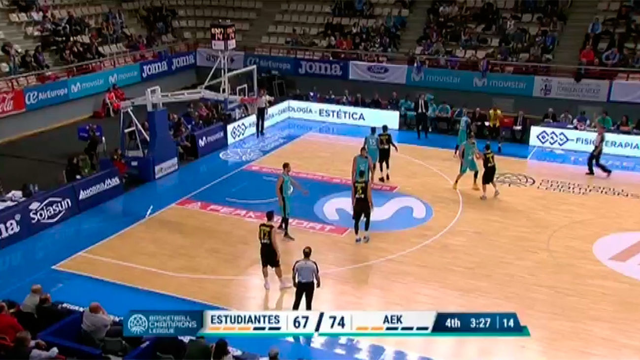 Movistar Estudiantes, 78 - AEK Atenas, 85