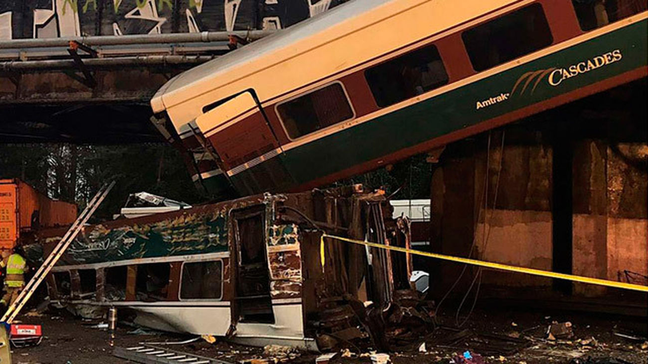 Múltiples heridos y víctimas mortales en un accidente de tren en EEUU