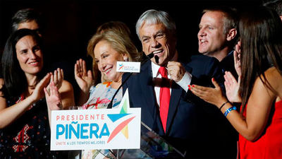 Piñera volverá a gobernar Chile tras lograr un rotundo triunfo sobre Guillier