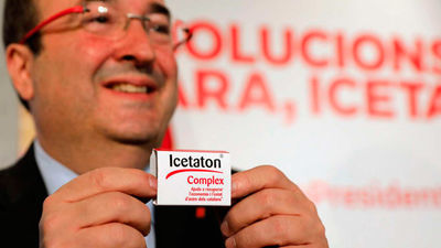 Iceta lanza pastillas 'Icetaton' para recuperar la economía y el ánimo de catalanes
