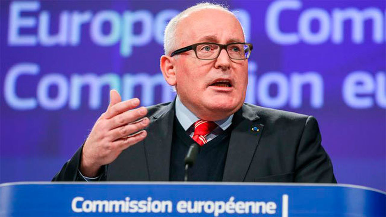 El vicepresidente de la Comisión Europea, Frans Timmermans