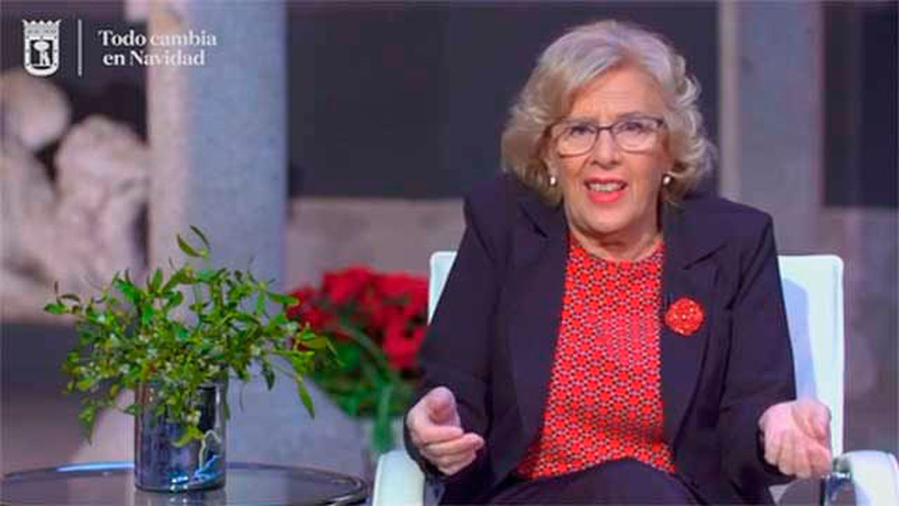 Carmena: “Todo cambia en Navidad. Así es y así debe ser”