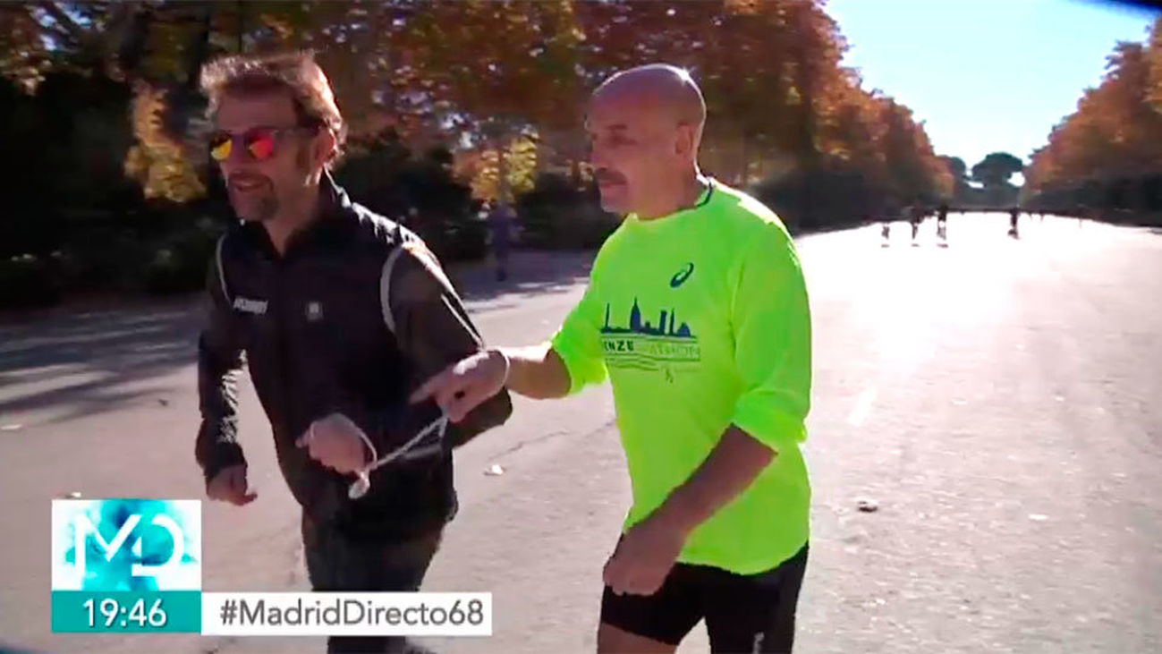 Manuel, un corredor ciego que disputa su San Silvestre número 12