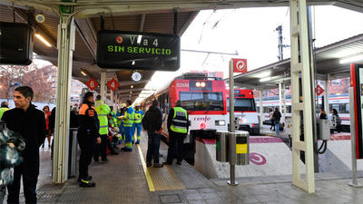 Dos heridos graves y 11 moderados en un accidente de Cercanías en Alcalá de Henares