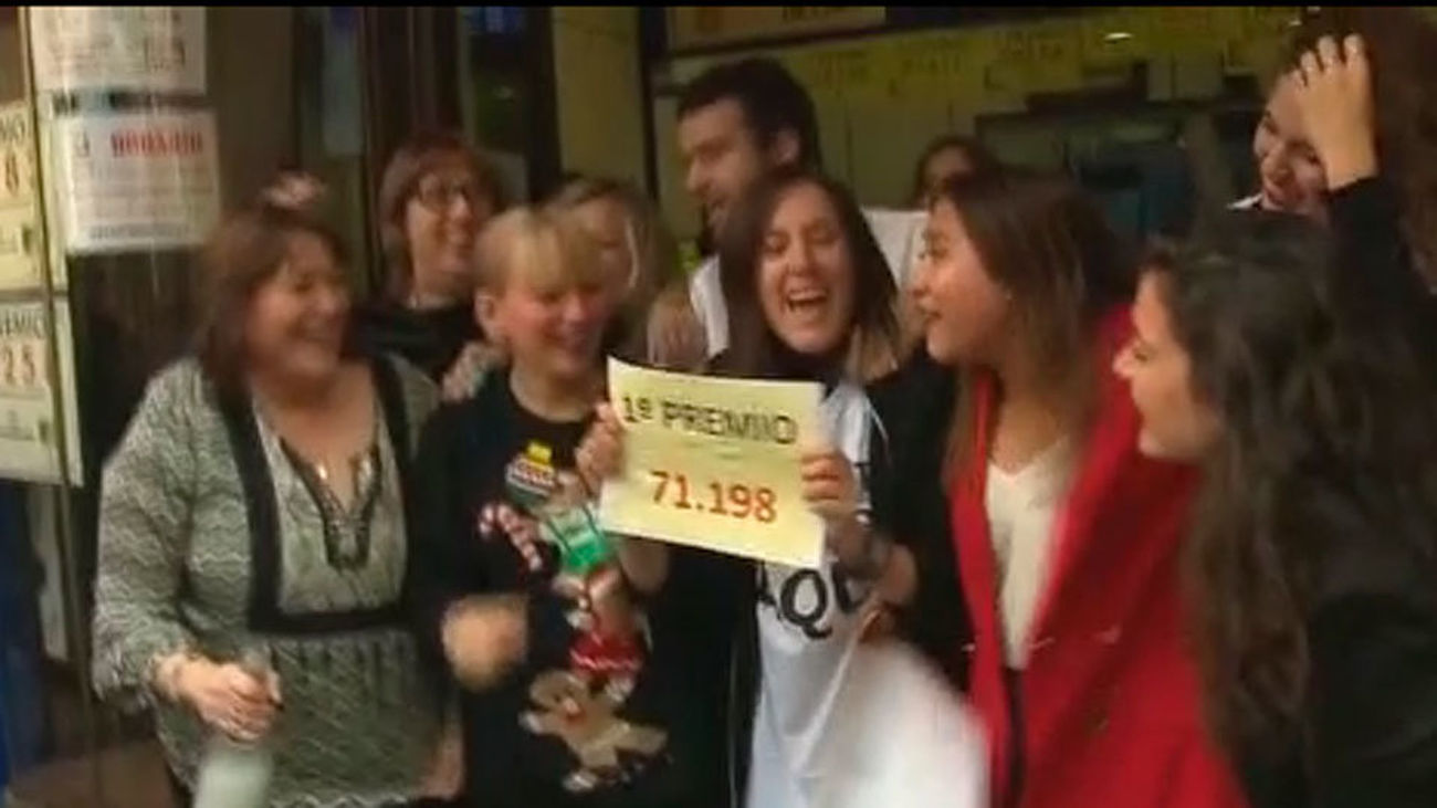 El Gordo de Navidad, el 71.198 cae también en Madrid