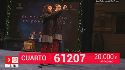 Vídeo del 61207, 2º cuarto premio del Sorteo de Lotería de Navidad 2017