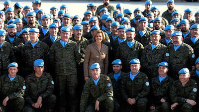 Cospedal en Líbano: "No hay ningún descanso en la lucha contra el terrorismo"