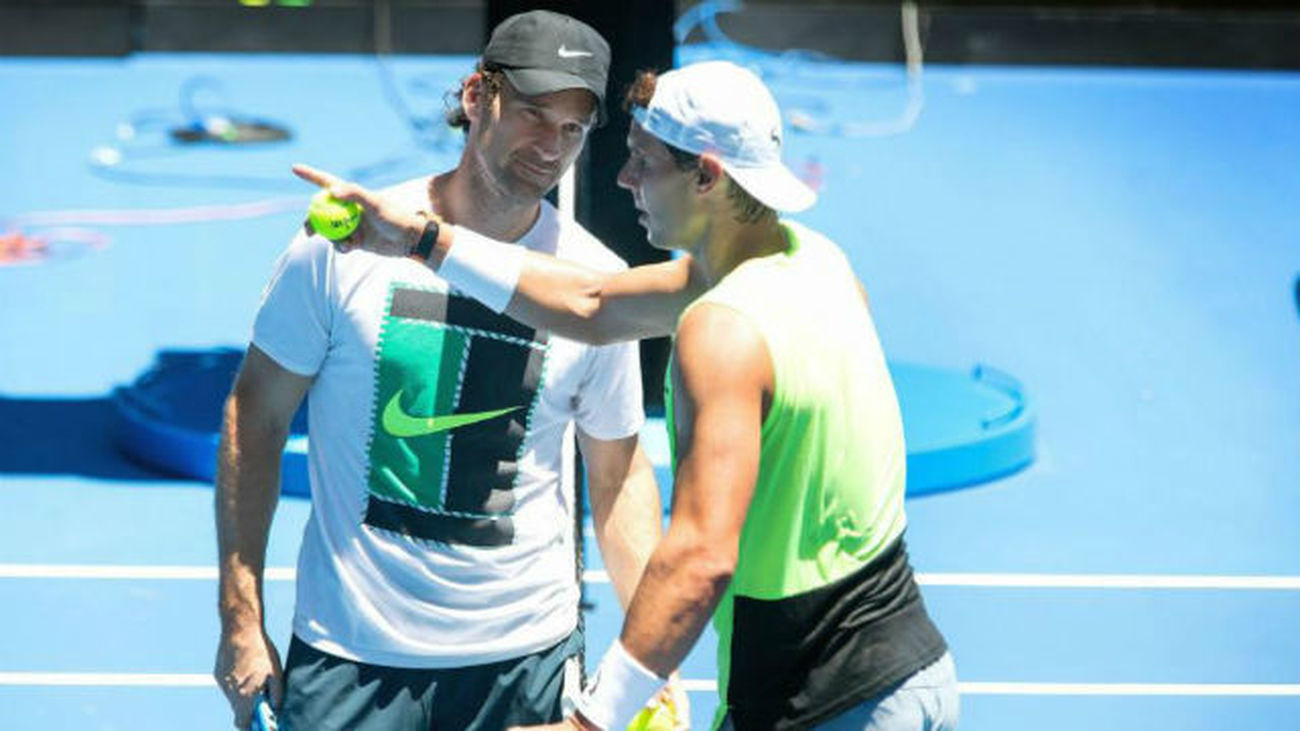 Carlos Moyá y Rafa Nadal