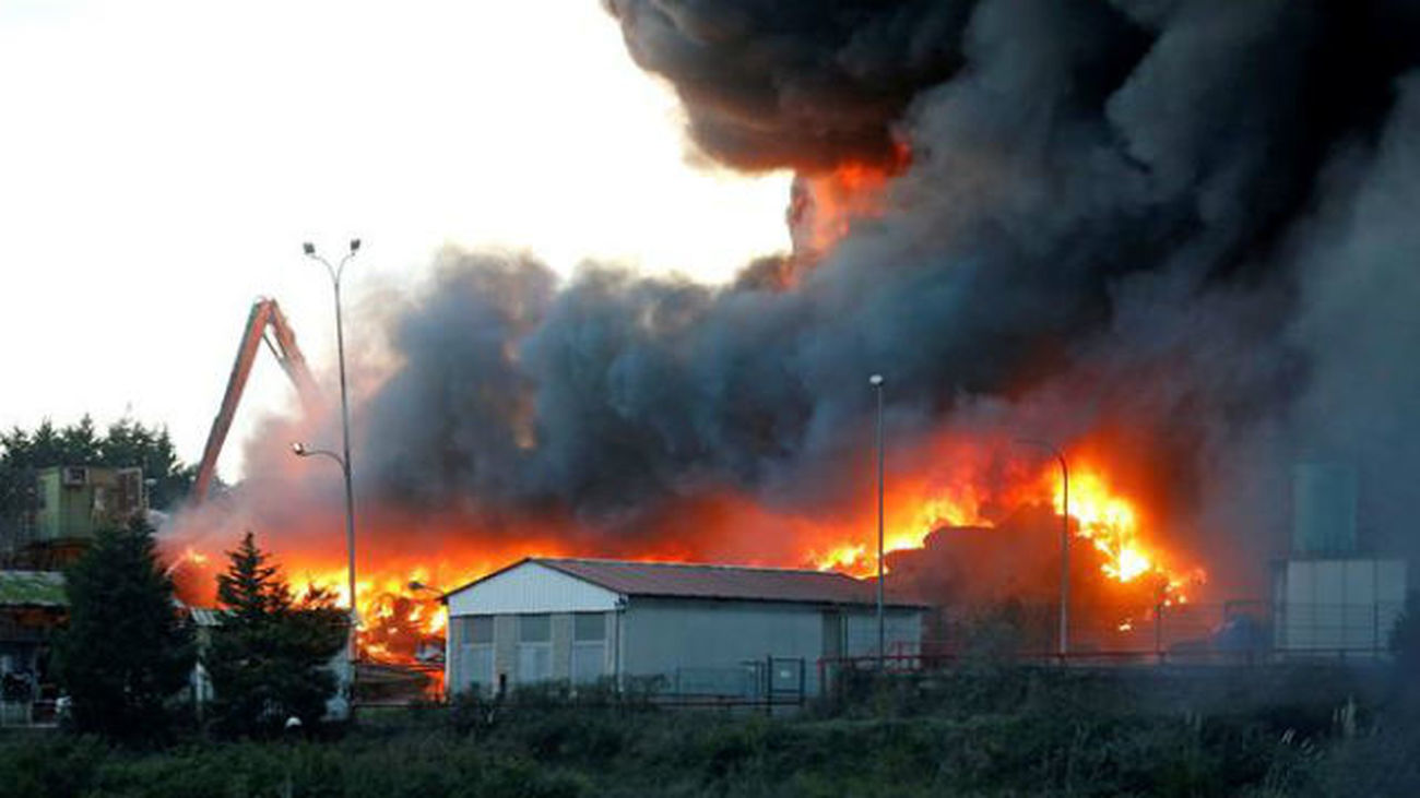 Incendio en Gijón