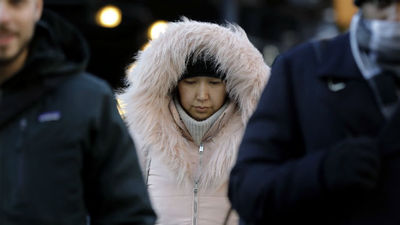 El frío se moderará a partir del lunes en el noreste de Estados Unidos