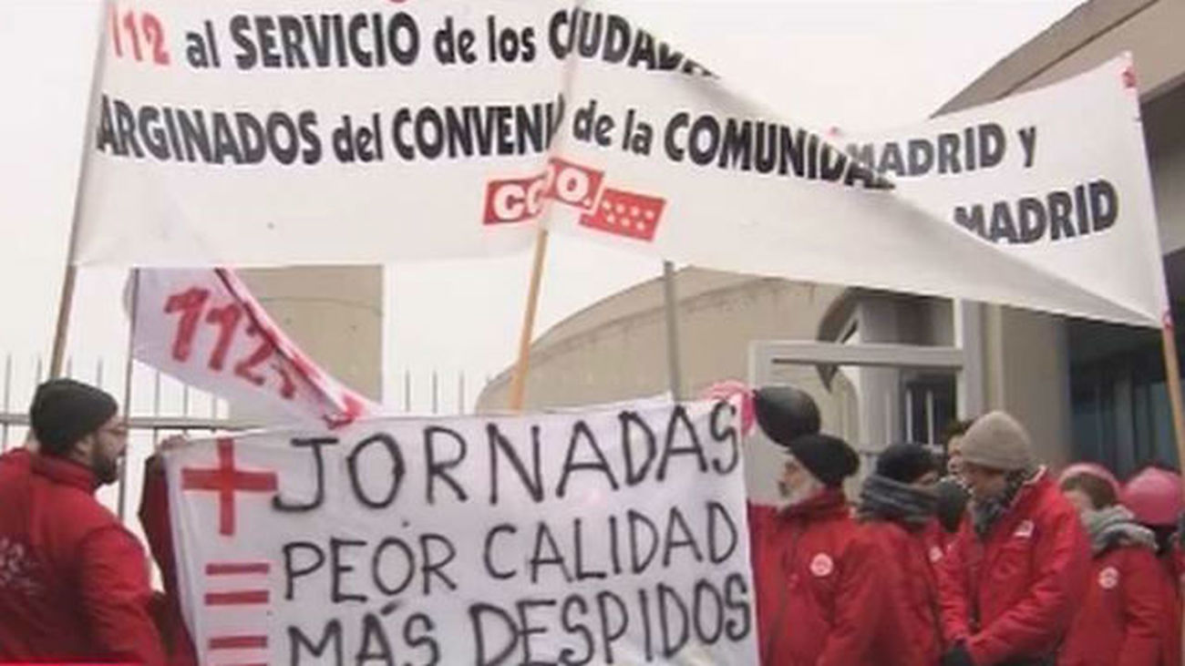 El servicio telefónico del 112 sigue en su totalidad  la huelga, con servicios mínimos del 80%