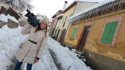 Riofrío de Riaza frente a la nieve