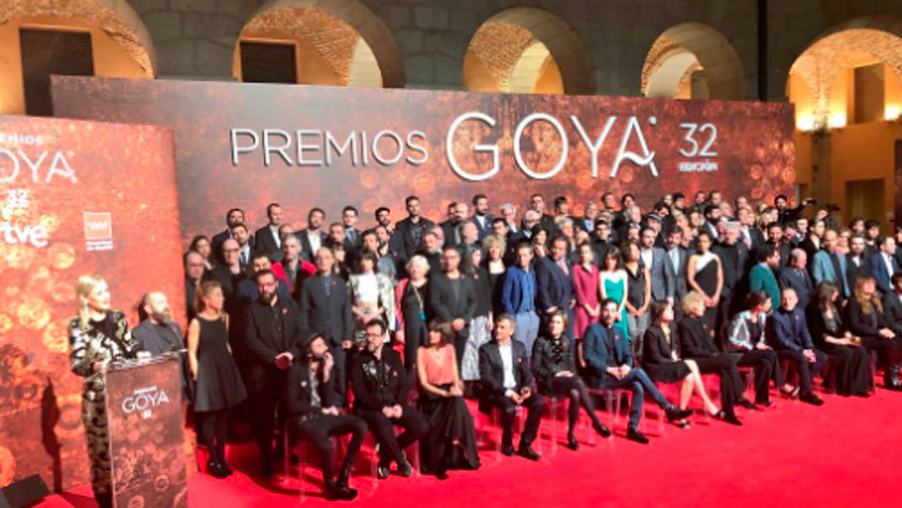 Cifuentes recibe a los nominados a los premios Goya
