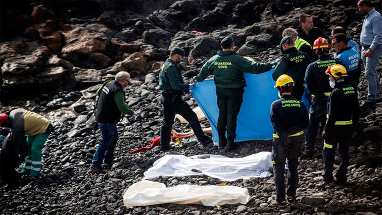 Siete migrantes muertos al intentar llegar a Lanzarote en una patera