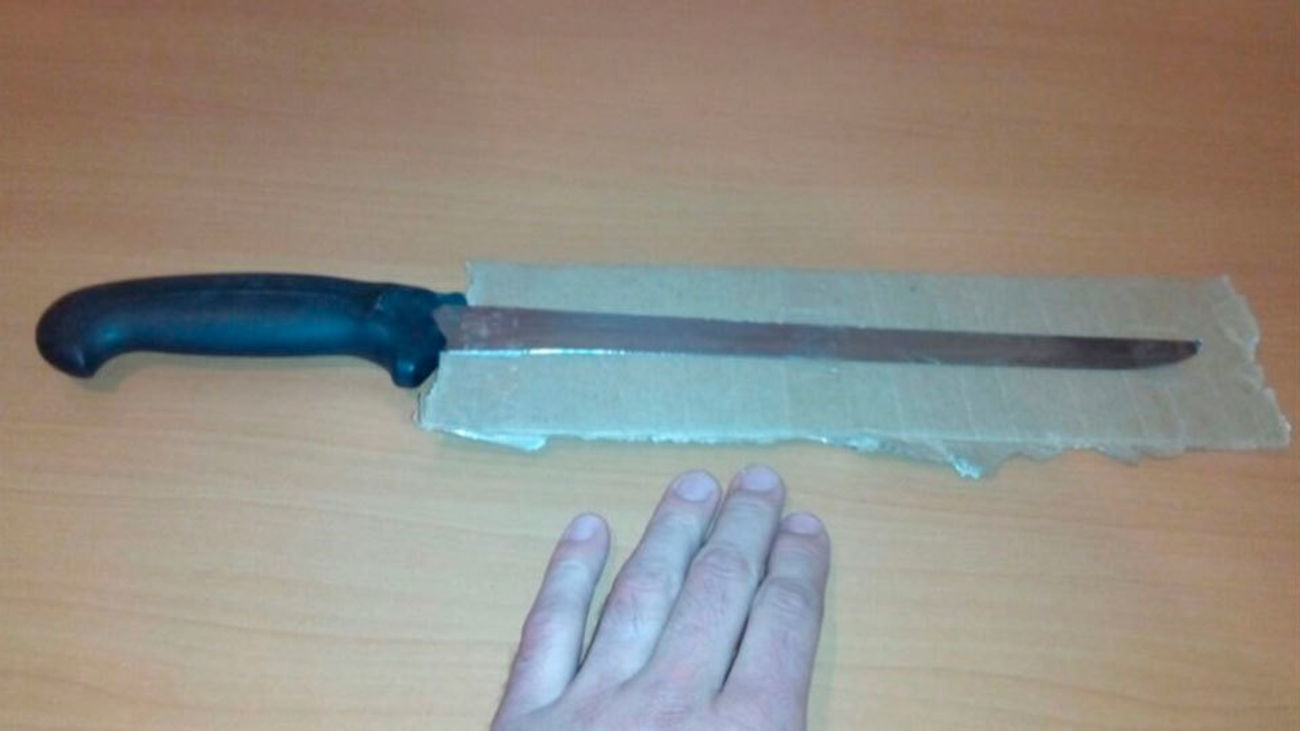 Dos detenidos por 14 robos en locales de Madrid con un cuchillo jamonero