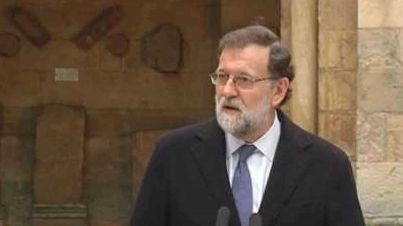 Rajoy advierte que "no hay alternativa a la ley" ante el propósito de Puigdemont