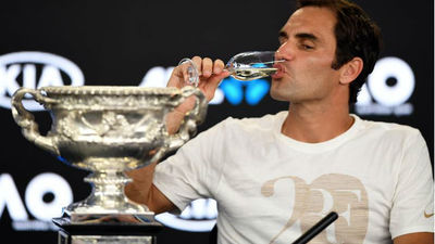 Federer, 20º título del Grand Slam entre lágrimas