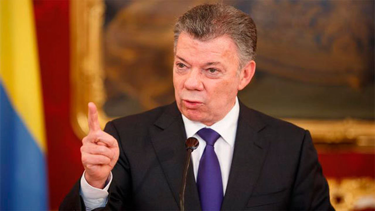 El presidente de Colombia, Juan Manuel Santos