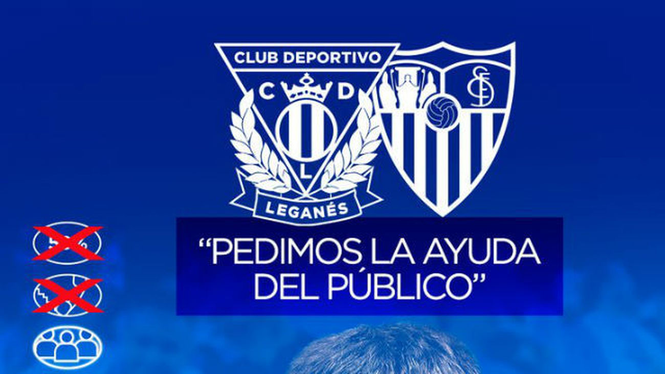 El Leganés pide el 'comodín' del público ante el Sevilla