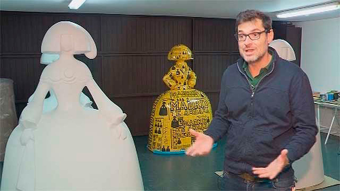 Noventa meninas callejeras para promocionar Madrid