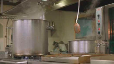 Impresionados con la cocina de "El Corral de los Vacos"