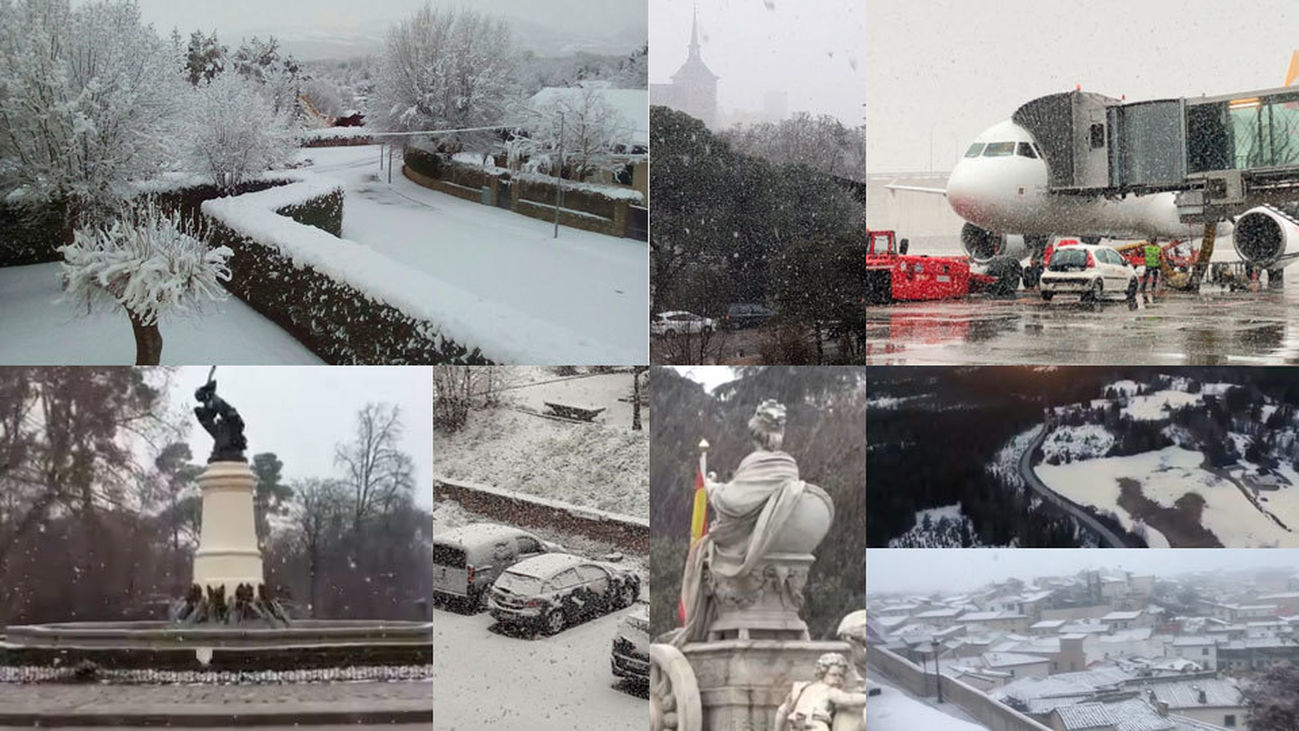 La gran nevada en Madrid, en imágenes